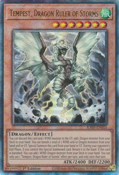 Tempest, Dragon Ruler of Storms (Prismatic Ultimate Rare) [RA03-EN011-PUR]