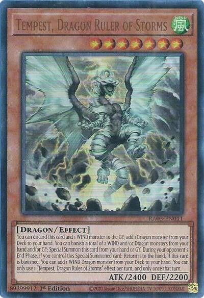 Tempest, Dragon Ruler of Storms (Ultra Rare) [RA03-EN011-UR]