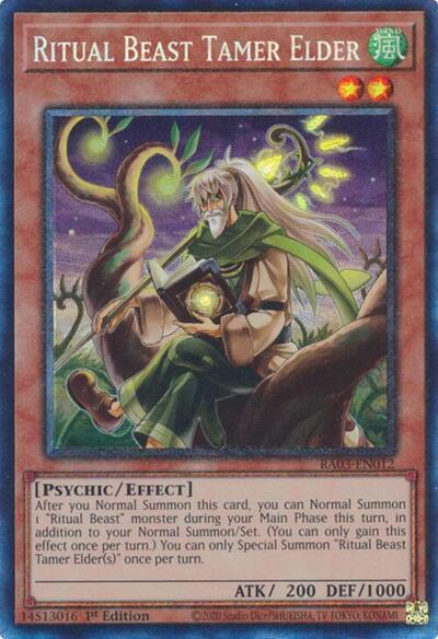 Ritual Beast Tamer Elder (Prismatic Collector's Rare) [RA03-EN012-PCR]