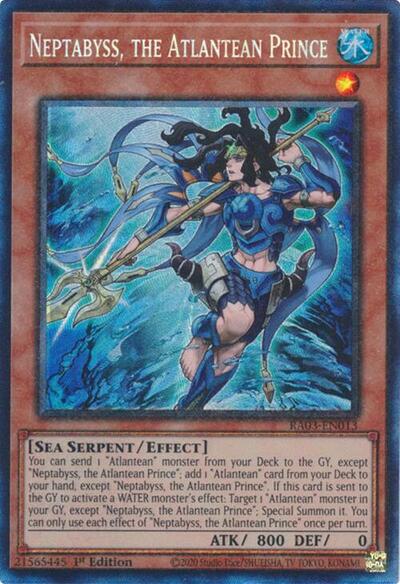 Neptabyss, the Atlantean Prince (Prismatic Collector's Rare) [RA03-EN013-PCR]