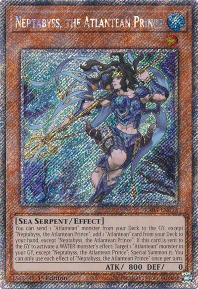 Neptabyss, the Atlantean Prince (Platinum Secret Rare) [RA03-EN013-PlSR]