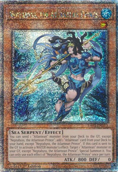 Neptabyss, the Atlantean Prince (Quarter Century Secret Rare) [RA03-EN013-QCSR]