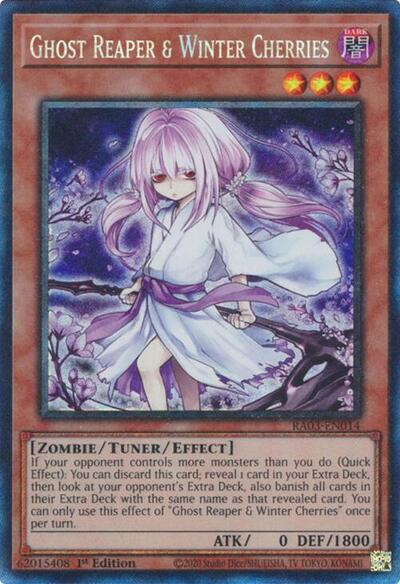 Ghost Reaper & Winter Cherries (Prismatic Collector's Rare) (Alternate Art) [RA03-EN014-PCR-ALT]