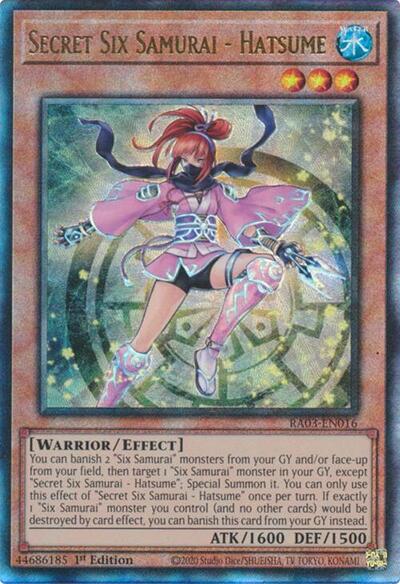 Secret Six Samurai - Hatsume (Prismatic Ultimate Rare) [RA03-EN016-PUR]