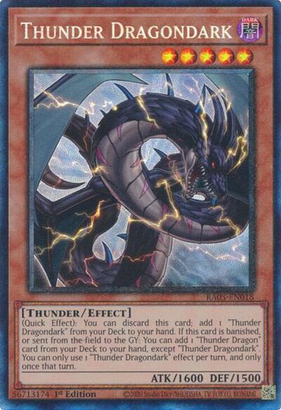 Thunder Dragondark (Prismatic Collector's Rare) [RA03-EN018-PCR]