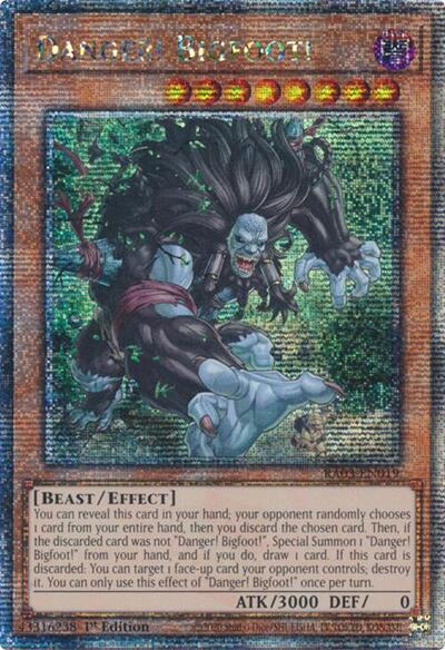 Danger! Bigfoot! (Quarter Century Secret Rare) [RA03-EN019-QCSR]