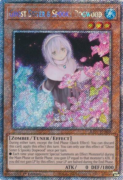 Ghost Sister & Spooky Dogwood (Platinum Secret Rare) (Alternate Art) [RA03-EN020-PlSR-ALT]