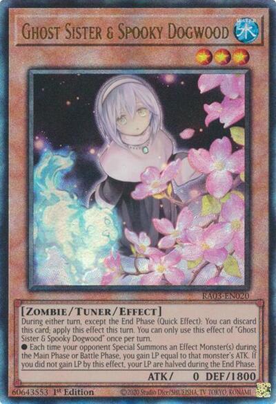 Ghost Sister & Spooky Dogwood (Prismatic Ultimate Rare) (Alternate Art) [RA03-EN020-PUR-ALT]