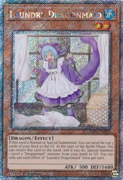 Laundry Dragonmaid (Platinum Secret Rare) [RA03-EN021-PlSR]