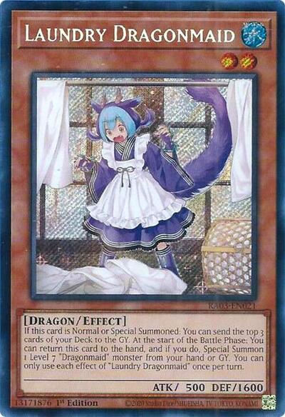 Laundry Dragonmaid (Secret Rare) [RA03-EN021-SeR]