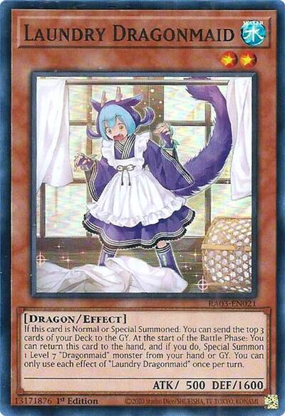 Laundry Dragonmaid (Super Rare) [RA03-EN021-SuR]