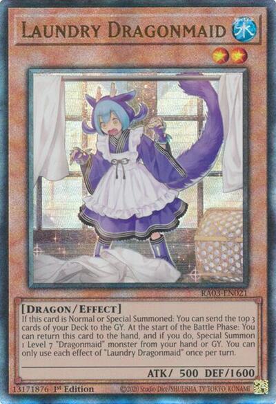 Laundry Dragonmaid (Prismatic Ultimate Rare) [RA03-EN021-PUR]