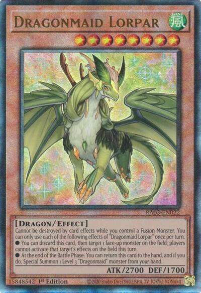 Dragonmaid Lorpar (Prismatic Ultimate Rare) [RA03-EN022-PUR]