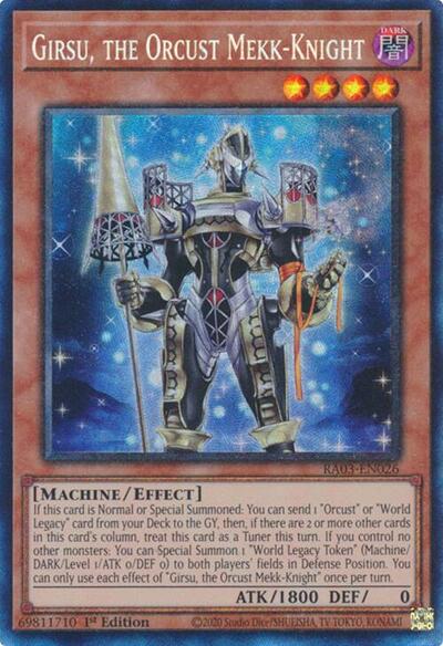 Girsu, the Orcust Mekk-Knight (Prismatic Collector's Rare) [RA03-EN026-PCR]