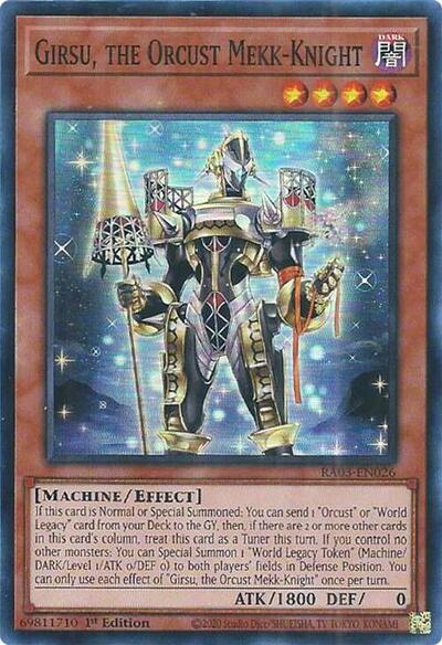 Girsu, the Orcust Mekk-Knight (Super Rare) [RA03-EN026-SuR]