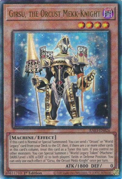 Girsu, the Orcust Mekk-Knight (Prismatic Ultimate Rare) [RA03-EN026-PUR]