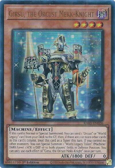 Girsu, the Orcust Mekk-Knight (Ultra Rare) [RA03-EN026-UR]