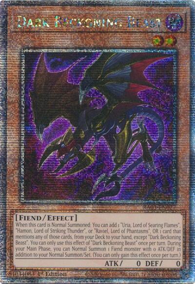 Dark Beckoning Beast (Quarter Century Secret Rare) [RA03-EN027-QCSR]