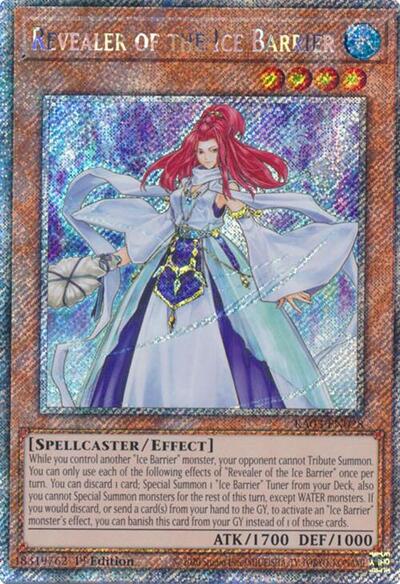 Revealer of the Ice Barrier (Platinum Secret Rare) [RA03-EN028-PlSR]