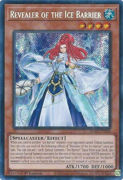 Revealer of the Ice Barrier (Secret Rare) [RA03-EN028-SeR]