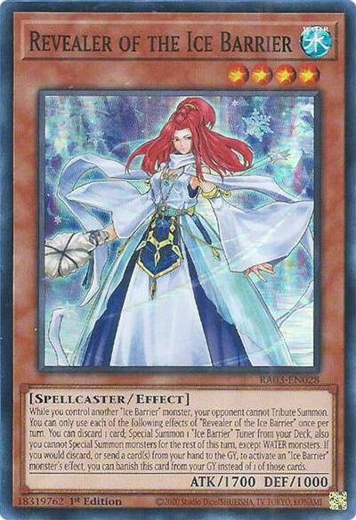 Revealer of the Ice Barrier (Super Rare) [RA03-EN028-SuR]