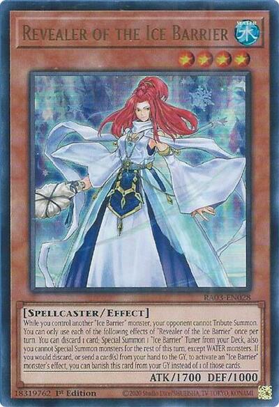 Revealer of the Ice Barrier (Ultra Rare) [RA03-EN028-UR]