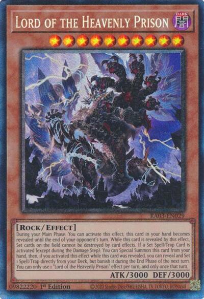 Lord of the Heavenly Prison (Prismatic Collector's Rare) [RA03-EN029-PCR]