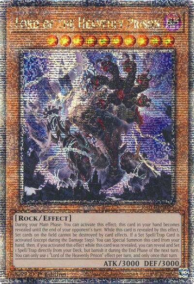 Lord of the Heavenly Prison (Quarter Century Secret Rare) [RA03-EN029-QCSR]