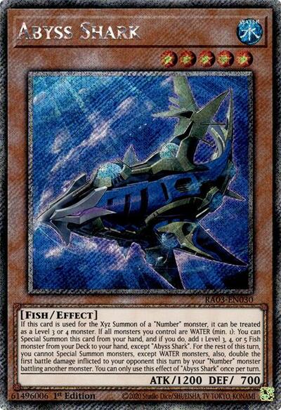 Abyss Shark (Platinum Secret Rare) [RA03-EN030-PlSR]