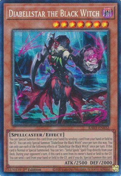 Diabellstar the Black Witch (Prismatic Collector's Rare) [RA03-EN032-PCR]