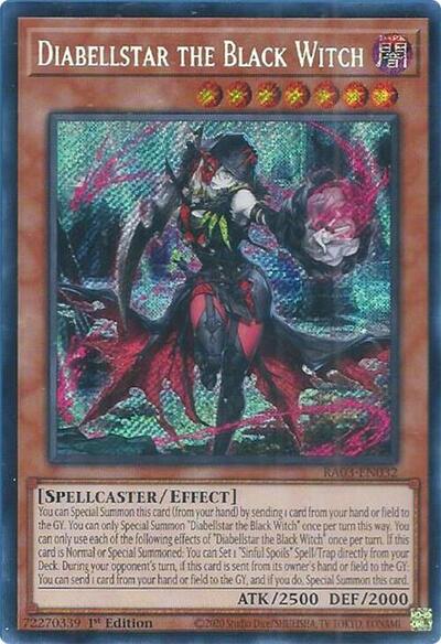 Diabellstar the Black Witch (Secret Rare) [RA03-EN032-SeR]