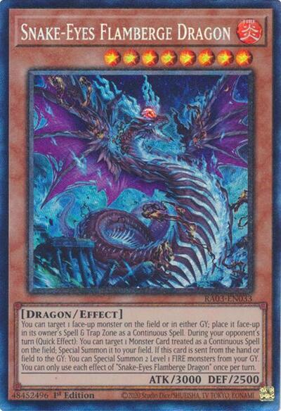 Snake-Eyes Flamberge Dragon (Prismatic Collector's Rare) [RA03-EN033-PCR]