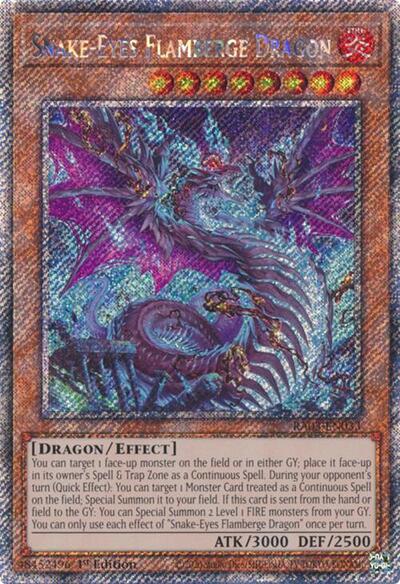 Snake-Eyes Flamberge Dragon (Platinum Secret Rare) [RA03-EN033-PlSR]