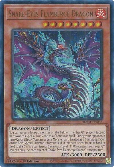 Snake-Eyes Flamberge Dragon (Ultra Rare) [RA03-EN033-UR]