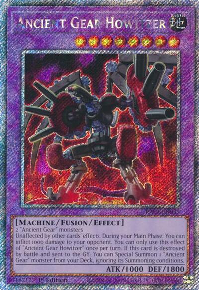 Ancient Gear Howitzer (Platinum Secret Rare) [RA03-EN035-PlSR]