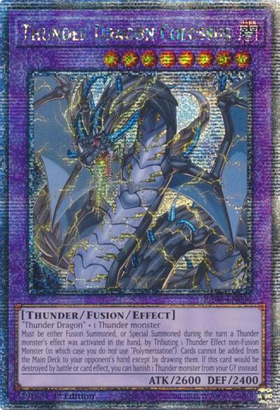 Thunder Dragon Colossus (Quarter Century Secret Rare) [RA03-EN036-QCSR]