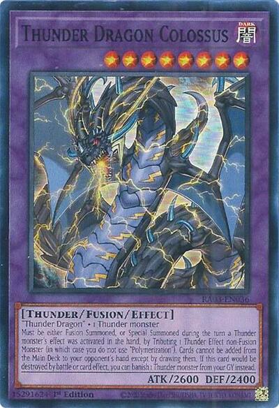 Thunder Dragon Colossus (Super Rare) [RA03-EN036-SuR]