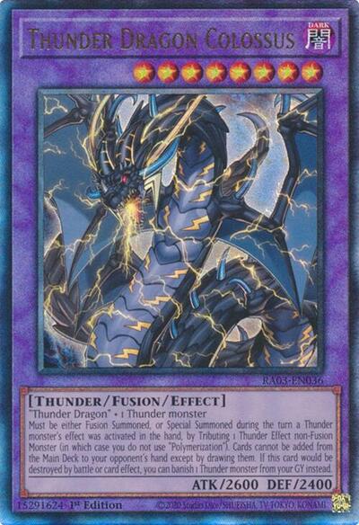 Thunder Dragon Colossus (Prismatic Ultimate Rare) [RA03-EN036-PUR]