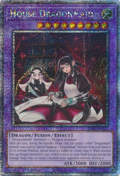 House Dragonmaid (Quarter Century Secret Rare) (Alternate Art) [RA03-EN037-QCSR-ALT]