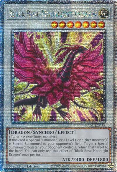 Black Rose Moonlight Dragon (Quarter Century Secret Rare) [RA03-EN038-QCSR]