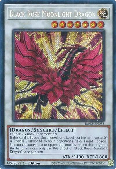 Black Rose Moonlight Dragon (Secret Rare) [RA03-EN038-SeR]