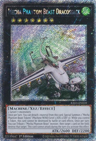 Mecha Phantom Beast Dracossack (Platinum Secret Rare) [RA03-EN039-PlSR]