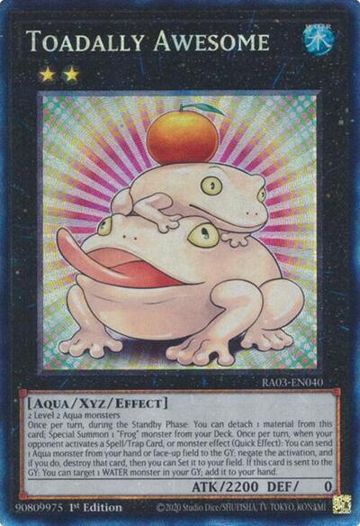 Toadally Awesome (Prismatic Collector's Rare) [RA03-EN040-PCR]