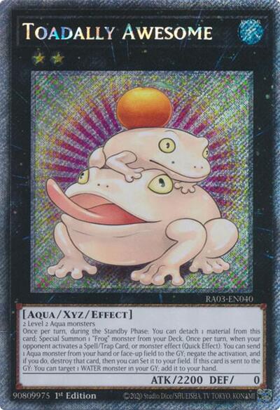 Toadally Awesome (Platinum Secret Rare) [RA03-EN040-PlSR]