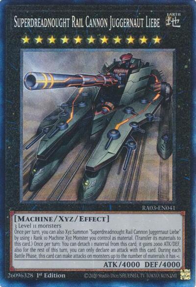 Superdreadnought Rail Cannon Juggernaut Liebe (Prismatic Collector's Rare) [RA03-EN041-PCR]