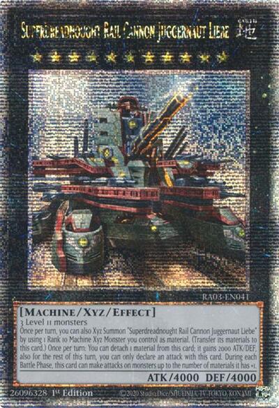 Superdreadnought Rail Cannon Juggernaut Liebe (Quarter Century Secret Rare) (Alternate Art) [RA03-EN041-QCSR-ALT]