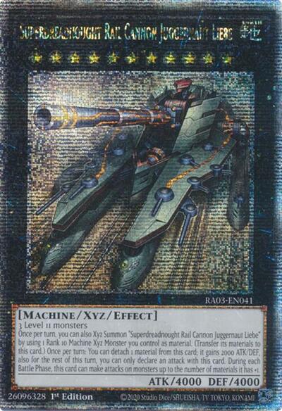 Superdreadnought Rail Cannon Juggernaut Liebe (Quarter Century Secret Rare) [RA03-EN041-QCSR]