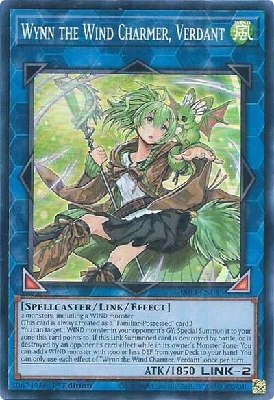 Wynn the Wind Charmer, Verdant (Super Rare) [RA03-EN045-SuR]