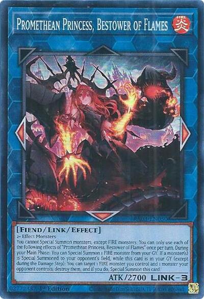 Promethean Princess, Bestower of Flames (Super Rare) [RA03-EN050-SuR]