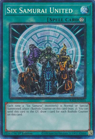 Six Samurai United (Prismatic Collector's Rare) [RA03-EN054-PCR]